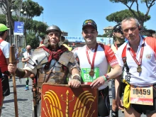 Participants gather at a previous Rome Marathon.