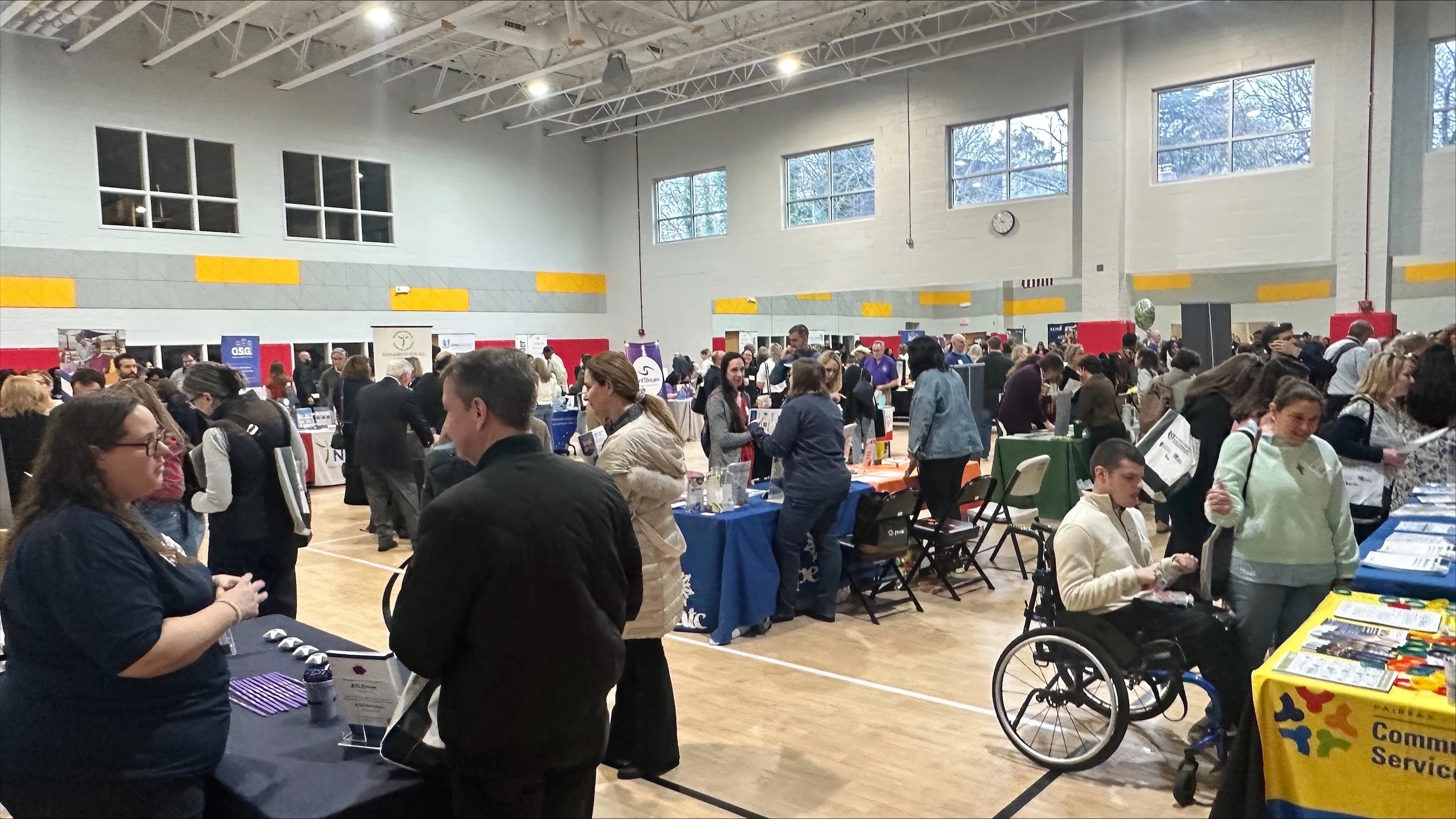 Attendees visit vendors at the Diocese of Arlington, Virginia’s 2025 “From Inclusion to Belonging Conference” on March 25, 2025.?w=200&h=150