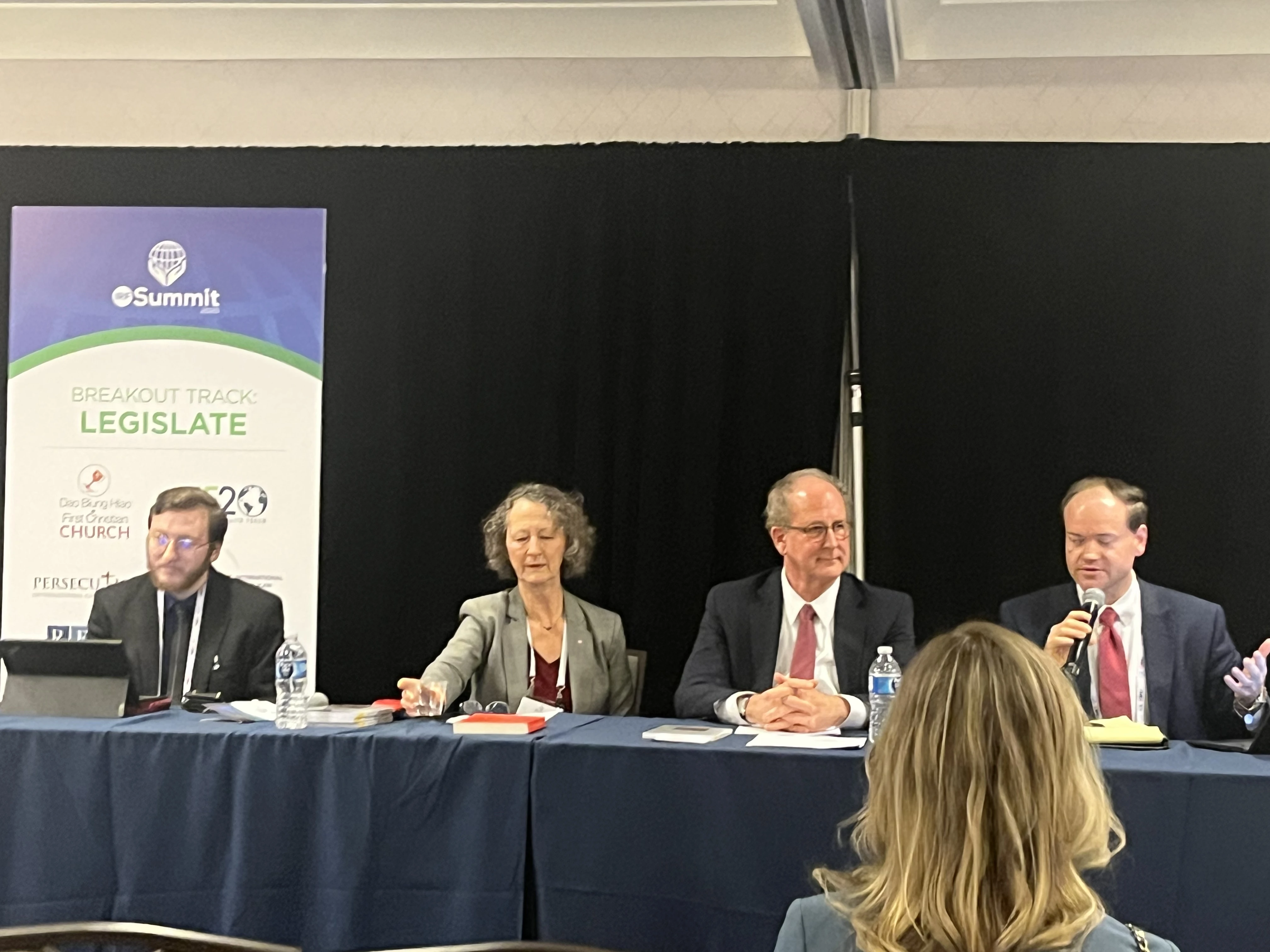 Panelists discuss religious persecution in the West at the International Religious Freedom (IRF) Summit in Washington, D.C., on Feb. 4, 2025. From left to right: Rabbi Emile Ackermann, a co-founder of Ayeka; Janet Buckingham, the director of global advocacy at the World Evangelical Alliance; Todd Huizinga, a senior fellow at the Religious Freedom Institute; Alliance Defending Freedom International Legal Counsel Sean Nelson.?w=200&h=150