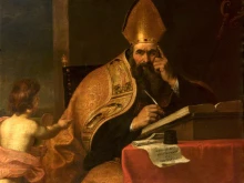 St. Augustine is the patron saint of brewers, printers, theologians, and a number of cities and dioceses.