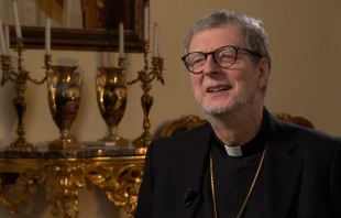 Cardinal Claudio Gugerotti, prefect of the Vatican’s Dicastery for the Eastern Churches, speaks with EWTN News during an interview at the Vatican on Dec. 11, 2024. Credit: EWTN News