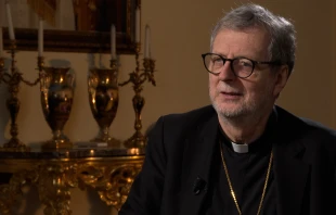 Cardinal Claudio Gugerotti, prefect of the Vatican's Dicastery for the Eastern Churches, during an interview at the Vatican on Dec. 11, 2024. Credit: EWTN News