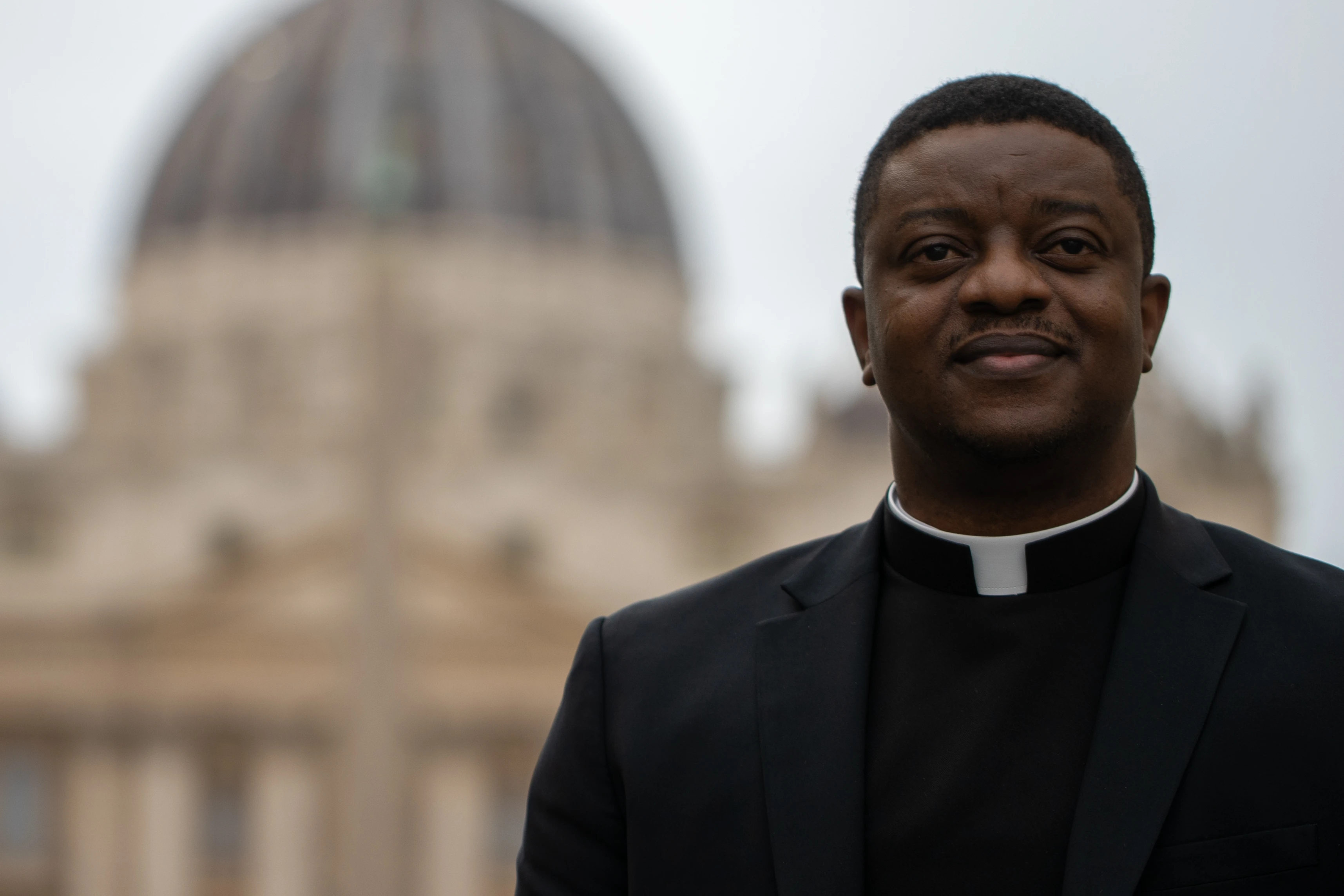 Father Augustine Deji Dada, a Missionary of Mercy priest, is seen at the Vatican in Rome, Thursday, March 27, 2025.?w=200&h=150