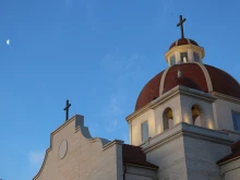 The exterior of the new Blessed Stanley Rother Shrine in Oklahoma City.