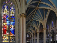 The interior of St. Alphonsus Liguori "Rock" Catholic Church in St. Louis.