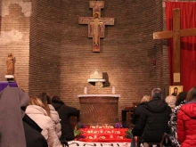“24 Hours for the Lord” at the Church of St. Lawrence in Piscibus on March 13, 2016.