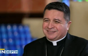 Bishop Evelio Menjivar speaks with “EWTN News in Depth” on Friday, March 14, 2025. Credit: “EWTN News in Depth”