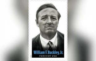 The U.S. Postal Service announced March 6, 2025, that it will issue a stamp of William F. Buckley Jr. (1925–2008), a political commentator and Catholic. Credit: U.S. Postal Service