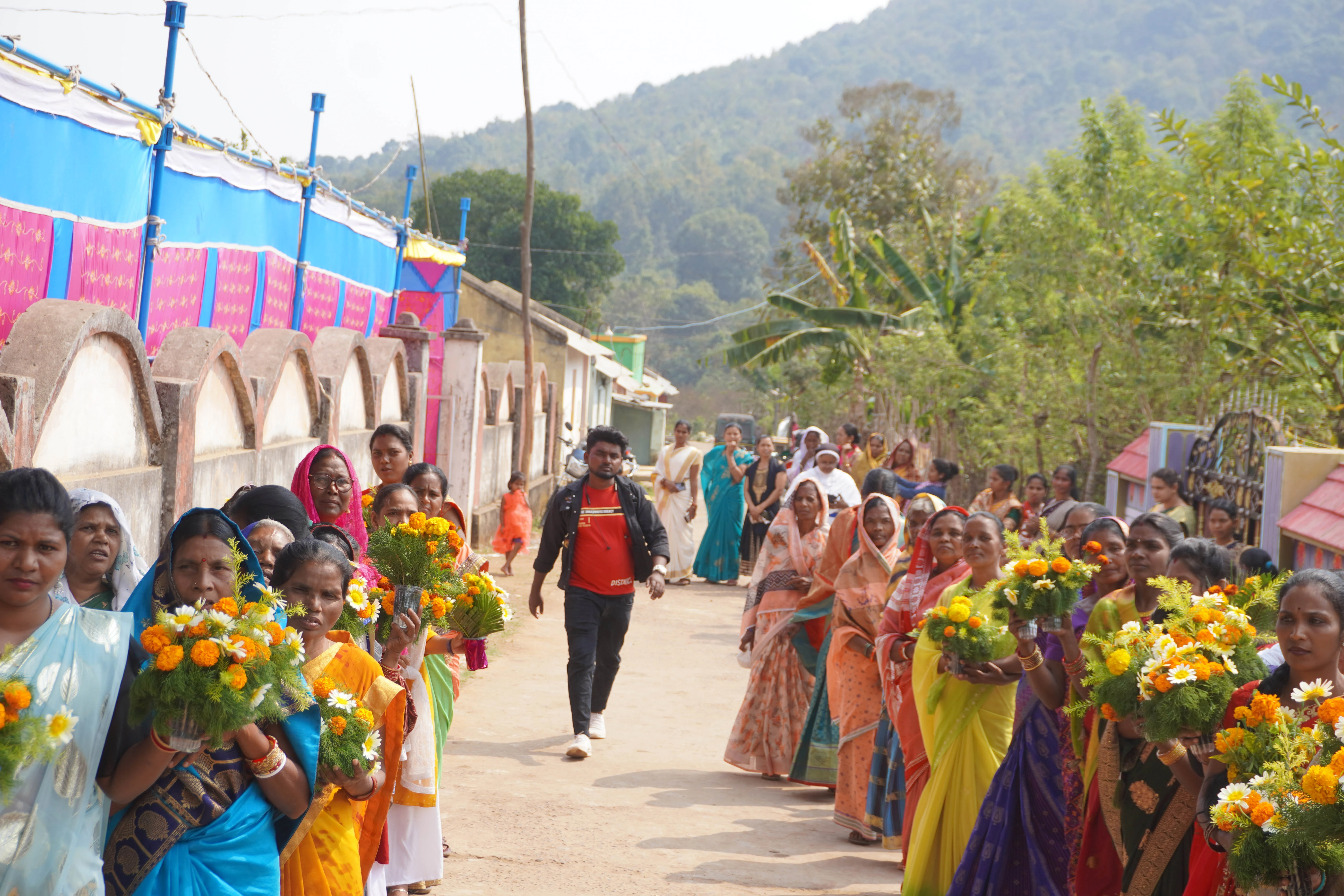 Catholics await the arrival of bishops in front of the Catholic church in Nandagiri, India, Wednesday, Feb. 5, 2025.?w=200&h=150