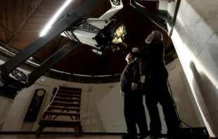 Jesuit Guy Consolmagno at the Vatican Observatory in Castel Gandolfo. Credit: Daniel Ibáñez/ EWTN News