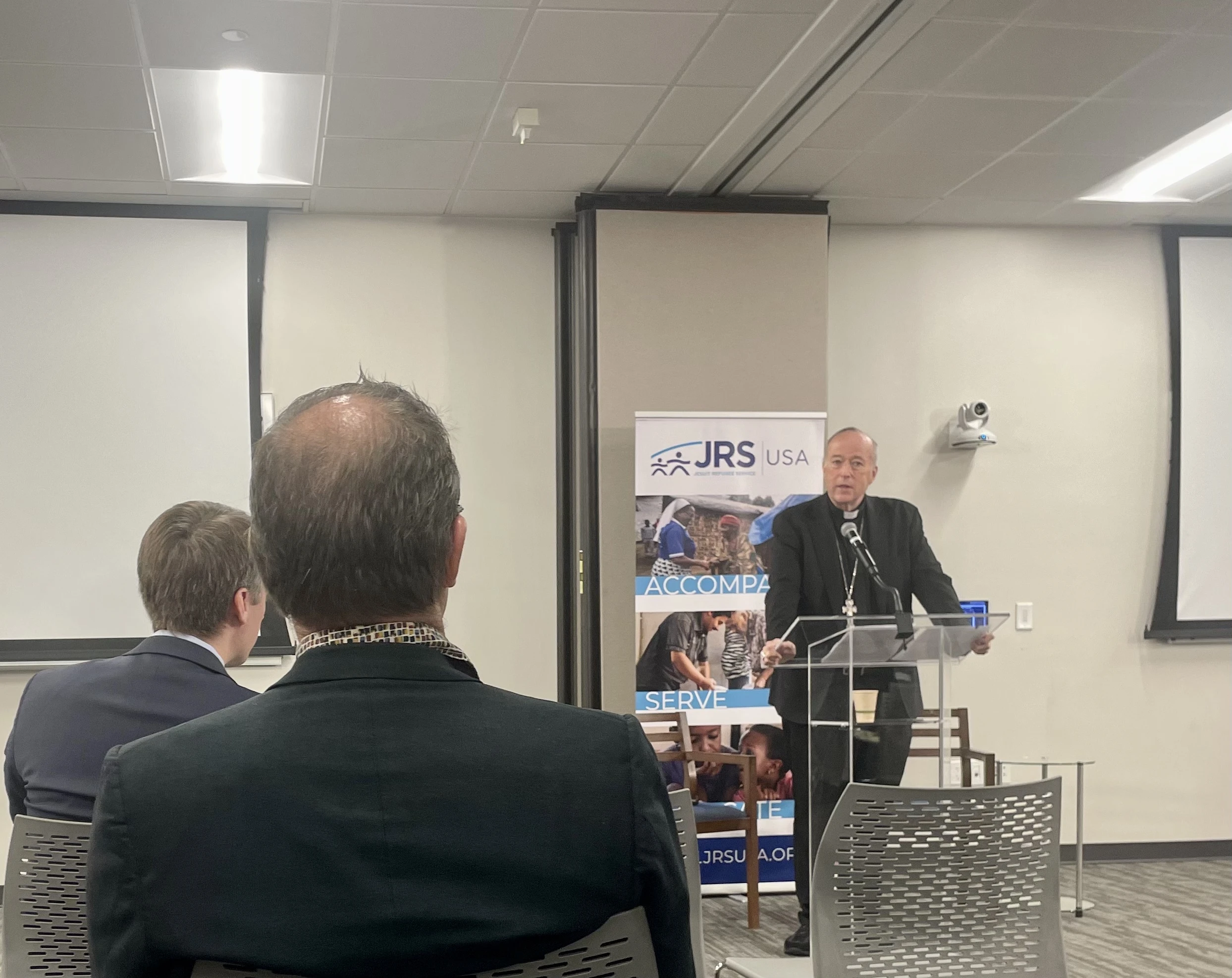 Cardinal Robert McElroy speaks at the conference “Catholic Social Teaching and Work with Migrants and Refugees at a Time of Uncertainty” on March 24, 2025, in Washington, D.C.?w=200&h=150