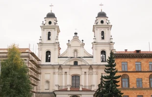 The Catholic Cathedral of the Most Holy Name of the Blessed Virgin Mary in Minsk, Belarus. Credit: nastya_krii/Shutterstock