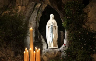 Our Lady of Lourdes grotto, Lourdes, France. Credit: Elise Harris/CNA