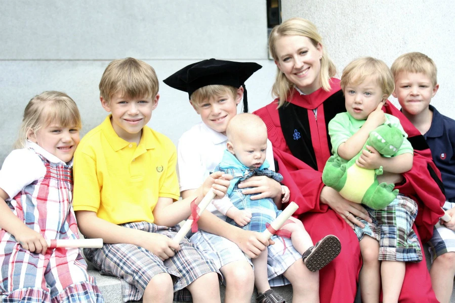 Dr. Catherine Pakaluk and six of her children.?w=200&h=150