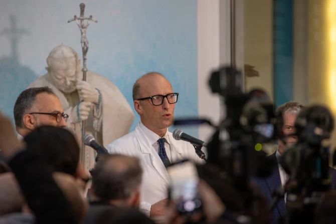 Pope Francis health press conference