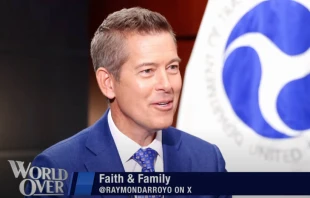 U.S. Secretary of Transportation Sean Duffy in a March 20, 2025, interview on “The World Over with Raymond Arroyo” shares how his family and Catholic faith have sustained him during his extraordinarily intense first months as U.S. Secretary of Transportation. Credit: “The World Over with Raymond Arroyo”/EWTN News screenshot