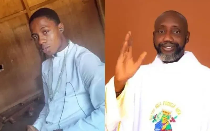 Andrew Peter (left), a seminarian, and Father Philip Ekweli (right) were abducted March 3, 2025, from a parish rectory in Nigeria’s Docese of Auchi. Andrew Peter was murdred, though Ekweli was released and is receiving medical attention.?w=200&h=150