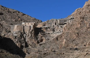 Deir Mar Musa, also known as the Monastery of St. Moses the Abyssinian, is a centuries-old Christian monastery in al-Nabk north of Damascus, Syria. Credit: LOUAI BESHARA/AFP via Getty Images
