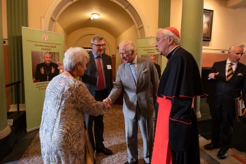 Prince Charles attends the Society of St. Augustine of Canterbury centenary reception at Archbishop’s House, Westminster, England, May 10, 2022