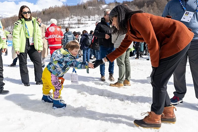 Usha Vance visits the 2025 Special Olympics Winter Games in Turin, Italy, on March 10, 2025.?w=200&h=150