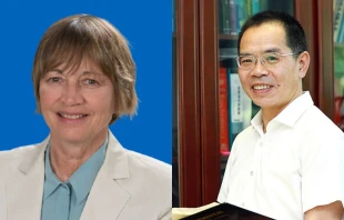 Maria Zuber, an American planetary scientist involved in multiple NASA missions (left), and Meng Anming, a Chinese developmental biologist specializing in embryonic research, are among five new members whom Pope Francis has appointed to the Pontifical Academy of Sciences, the Vatican announced March 7, 2025. Credit: The White House, Public domain, via Wikimedia Commons; WMShen, CC BY-SA 4.0, via Wikimedia Commons
