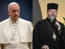 Pope Francis and Major Archbishop Sviatoslav Shevchuk.
