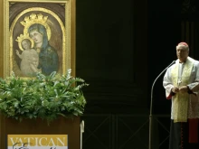 In a prerecorded audio message, Pope Francis thanked those gathered for the rosary prayer service in St. Peter’s Square on Thursday night, March 6, 2025.