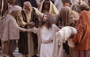 Jesus as portrayed in the new film “The Last Supper,” to be released on March 14, 2025. Credit: The Last Supper movie