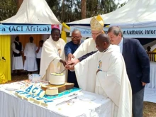 Church leaders celebrate at a launch event ahead of ACI Africa’s five-year anniversary on Aug. 9 2024.