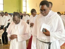Seminarians and their teachers at St. Augustine Major Seminary in Jos, Nigeria.