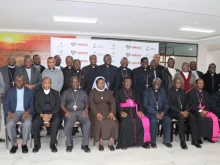 Members of the Association of Member Episcopal Conferences in Eastern Africa (AMECEA) during a July 4, 2024, press conference.